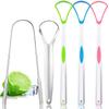 Tongue Scraper Cleaner for Adults Kids, 5 Pack Bad Breath Remove Tounge Scrapper Set view 1