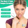 Tongue Scraper Cleaner for Adults Kids, 5 Pack Bad Breath Remove Tounge Scrapper Set view 3