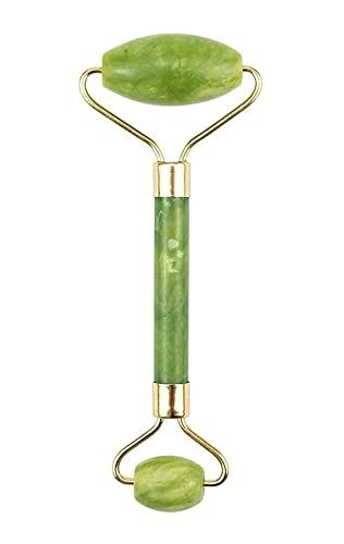 INENCE Jade Roller Face Massager For Women Men 100% Natural Jade Stone Facial Roller Massage Tool for Face Eye Neck Foot Massage Skin care And Anti-Aging Therapy