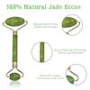 INENCE Jade Roller Face Massager For Women Men 100% Natural Jade Stone Facial Roller Massage Tool for Face Eye Neck Foot Massage Skin care And Anti-Aging Therapy view 2