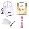 Big saving Wax Heater Machine Wax Combo Full Body Wax Hair Remover Hot Wax 600g, 70 pcs Wax Strips And Wax Knife, And Body Powder Wax Heater For Women (White Chocolate Wax) view 1