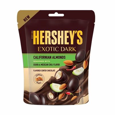 HERSHEY'S Exotic Dark Californian Almonds Guava & Mexican Chili Flavor 90 Gram - Pack Of 3