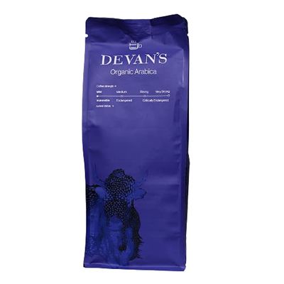 Devan's South Indian Organic Arabica Filter Coffee Powder : Coffee : 100%, (Mild Roast) 500 GMS (Powder)