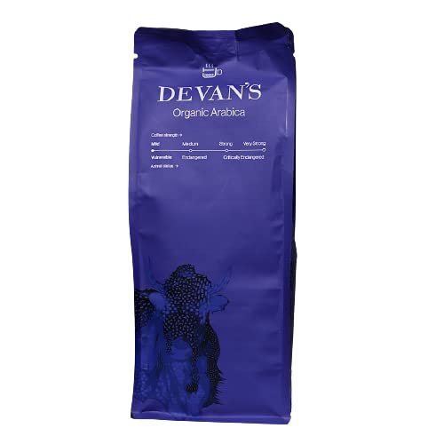Devan's South Indian Organic Arabica Filter Coffee Powder : Coffee : 100%, (Mild Roast) 500 GMS (Powder)