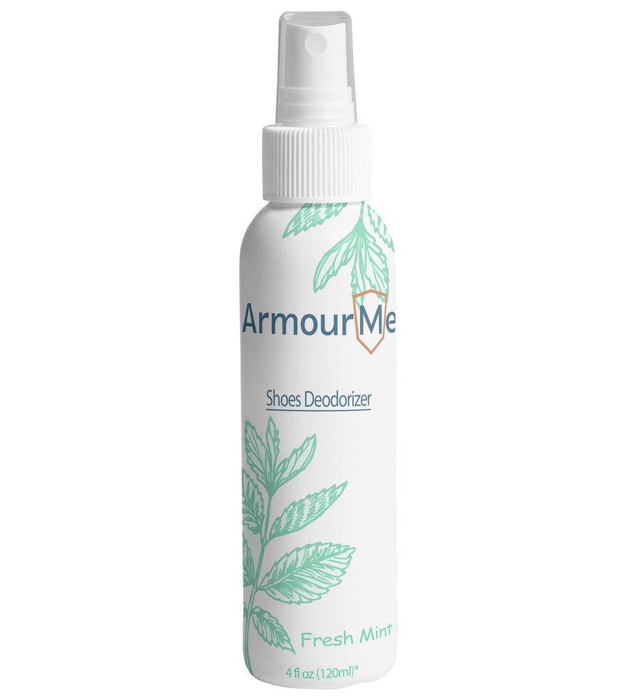 ArmourMe Shoe Spray | Shoe Deodorizer | Shoe Spray Smell Eliminator for Shoes and Sandal | Men & Women Extra Strength Shoe Odor Eliminator | Socks Deodorize. (Fresh Mint, 100 ml (Pack of 1))