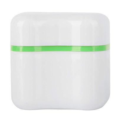 Denture Box, Reducing Bacterial Growt Denture Container False Teeth Storage Box with Breathable Interlayer for Elderly Save Dentures(green)