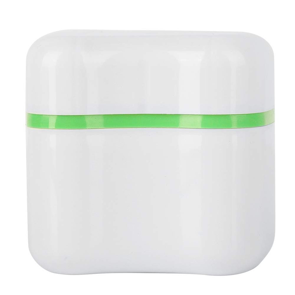 Denture Box, Reducing Bacterial Growt Denture Container False Teeth Storage Box with Breathable Interlayer for Elderly Save Dentures(green)