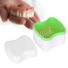 Denture Box, Reducing Bacterial Growt Denture Container False Teeth Storage Box with Breathable Interlayer for Elderly Save Dentures(green) view 3