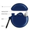 ALINK Reusable Silicone Straws with Case, Portable Foldable Travel Straws with Cleaning Brush - Blue view 2