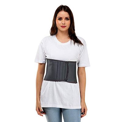 PRAVRAJYA Medical Abdominal Binder Post Surgery Belt - Tummy Trimmer Post Pregnancy Back Support - Stomach, Waist Belt for Women & Men, Medium