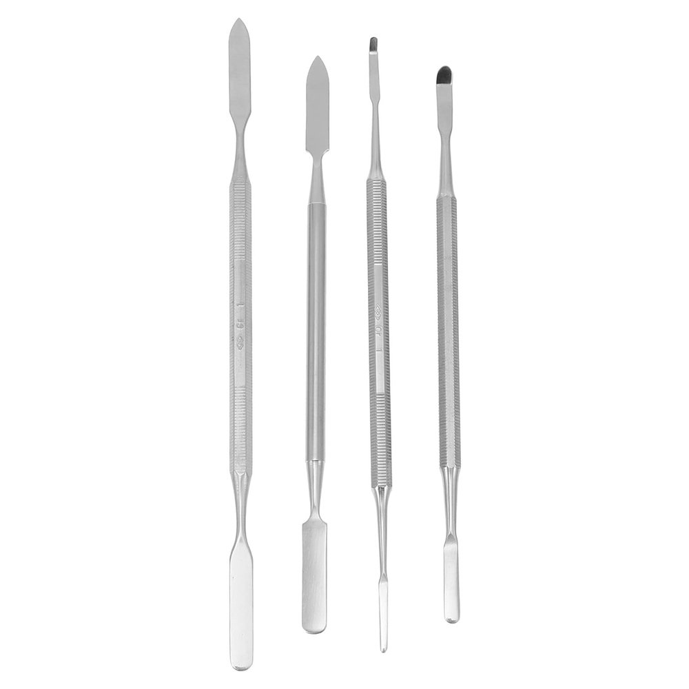 ARTIBETTER 4Pcs Stainless Steel Depotting Spatula Makeup Spatula Tool Make Up Accessories for Makeup Cosmetics Mixing