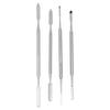 ARTIBETTER 4Pcs Stainless Steel Depotting Spatula Makeup Spatula Tool Make Up Accessories for Makeup Cosmetics Mixing view 1