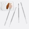 ARTIBETTER 4Pcs Stainless Steel Depotting Spatula Makeup Spatula Tool Make Up Accessories for Makeup Cosmetics Mixing view 4