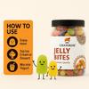CHATOKDE Tasty Sugar Coated Jelly Candy Bites,Mixed-Fruit, 400 gram [Jar Pack] view 3