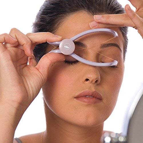 APPARIYO Store Slique Eyebrow Face and Body Hair Threading and Removal Epilator System Tweezer Trimmer Kit for Women