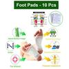 Toxin Removal Body Cleansing Detox Foot Pads, Ginger & Salt Foot Patch -10pcs (Free Size, White) view 2