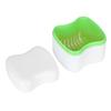 False Teeth Container, Reducing Bacterial Growt Denture Box with Breathable Interlayer for Elderly Save Dentures(green) view 2