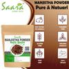 Saara HERBAL FRESH Manjistha Root Powder, 100g, Indian Madder, Rubia Cordifolia, Manjitti, Tamravalli Manjistha, Manjestha, Majeeth, 100g view 4