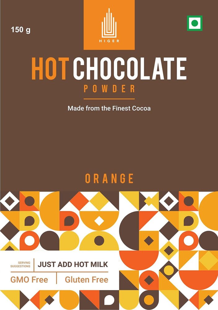 HIGER HOT CHOCOLATE POWDER Chocolate Orange 150G Powder
