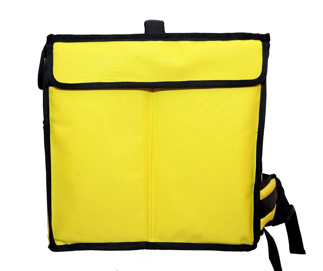 Quaffor Yellow Food/Cake/swiggy/Pizza hot delivery Backpack 14 * 14 * 14 inch