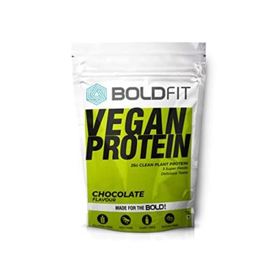 Boldfit Plant Protein Powder For Men & Women (Chocolate 200gm) (VeganCho200gm)