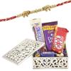 Astonished Retail Chocolates with Small Golden Box | Rakhi Chocolate for Brother | Rakhi Chocolate Hamper | Roli, Chawal, Chandan, Misri | 518 view 1