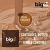 Bigfun Tempting Chocolate Flavoured Condoms | Dotted, Ribbed & Contoured for Complete Pleasure | Natural Rubber Latex Protective Condoms Pack of 10(3Pcs Each Pack) view 3