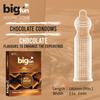 Bigfun Tempting Chocolate Flavoured Condoms | Dotted, Ribbed & Contoured for Complete Pleasure | Natural Rubber Latex Protective Condoms Pack of 10(3Pcs Each Pack) view 4