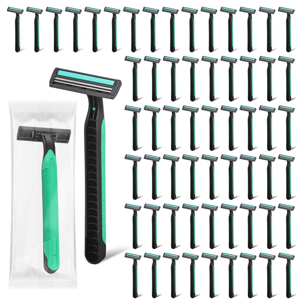 Disposable Razors in Bulk ,Razors individually wrapped bulk,Twin Blade Razors with Clear Safety Cap, Razors For Homeless, Hotel,Air Bnb,Shelter/Homeless/Travel (30PCS)