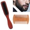Beard Brush Kit, Double Doublesided Design Beard Comb Natural Bristles Convenient for Dad for Boyfriend for Husband view 4
