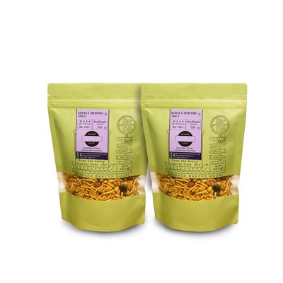 Bharath Bakers Kochi-Kerala Spicy Mixture -Medium Multi-pack of 2 X 300 grams (600 grams)