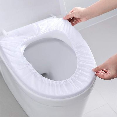AUXA Disposable Toilet Seat Cover Non-woven Fabric Travel Pocket Friendly Disposable Toilet Seat Covers | No Direct Contact with Unhygienic Seats | Seat Covers for Outing,Public Toilet |5pcs/set