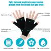 4 Pieces Wrist Thumb Support Sleeve Fingerless Wrist Gloves Compression Arthritis Gloves Unisex Sports Wrist Support Brace for Carpal Tunnel Syndrome Wrist Pain Strain Fatigue Sports Typing (Large) view 2