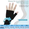 4 Pieces Wrist Thumb Support Sleeve Fingerless Wrist Gloves Compression Arthritis Gloves Unisex Sports Wrist Support Brace for Carpal Tunnel Syndrome Wrist Pain Strain Fatigue Sports Typing (Large) view 3