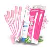 LetsShave Evior Face & Eyebrow Razor For Women - Pack of 6 + Free Transparent Shave Gel 15ml | Skin-Safe Hair Removal Razors | For Eyebrows, Upper Lip, Forehead, Peach Fuzz | 300 Days of Dermaplaning view 1