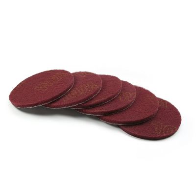Auniwaig 5 Inch Scrubber Scouring Pads Red-Multipurpose , Scuffing Disc Hoop and Loop Surface Conditioning Disc 6pcs