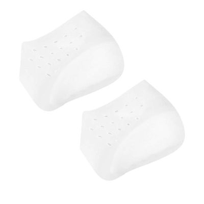 HEALLILY Silicone Heel Covers Height Increase Insoles Inserts Gel Heel Cushion Plantar Fasciitis Inserts Pads Heel Guards Supports for Foot Leg Length Heel Relief (5. 5cm)