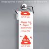 Happy Anniversary Toilet Paper Roll Funny Retirement Gifts for Men and Women Funny Novelty Wedding or Dating Anniversary Present for Him or Her Anniversary Party Decorations Supplies view 4