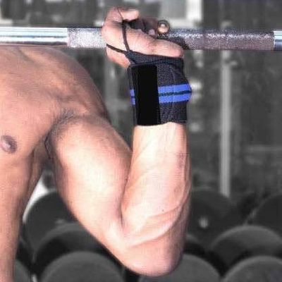 JUST Rider Wrist Support Band With Thumb Loops - Professional Grade Wrist Braces for Men & Women - Weight Lifting, Crossfit, Powerlifting, Strength,Training, Gymnastics, Bowling (Blue)