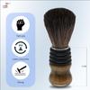Pearl shaving Premium ultra Soft Synthetic Bristle shaving brush for Men (Brown black) view 2