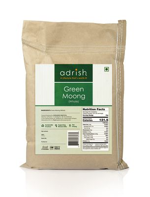 Adrish Zerowaste Organic Moong 3 kg