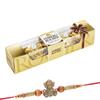 Astonished Retail Delicious Ferrero Rocher Chocolates (4 pcs) | Ganesh Ji Rakhi with Chocolate for Brother | Rakhi Chocolate Hamper | Roli, Chawal, Chandan, Misri | 623 view 1