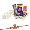 Astonished Retail Little Chocolate Gift Box for Gift | Ganesh Ji Rakhi with Chocolate for Brother | Rakhi Chocolate Hamper | Roli, Chawal, Chandan, Misri | 524 view 1