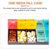 ARTIBETTER 1pc Big Pill Container Large 2 Times a Day Medicine Organizer 7 Day Pill Dispenser Am Pm Weekly Pill Vitamin Box for Elderly view 2