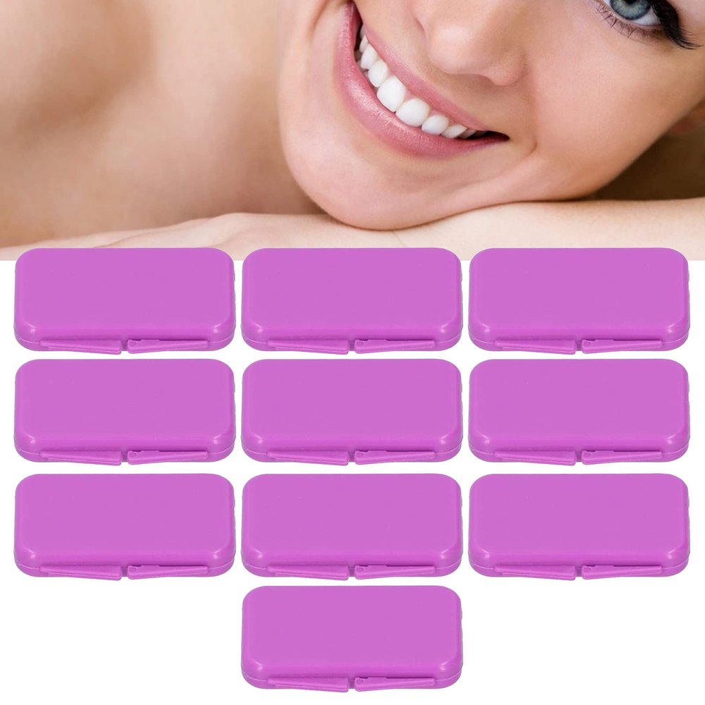 Orthodontic Wax, Food Grade Wax Meeting Demands Safe and Healthy Orthodontic Dental Wax with 10pcs Dental Care for Mouth Protection for Brace Wearers(purple)