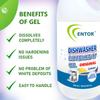 Entor Dishwasher Detergent Gel, Original | For Automatic Dishwashers | Plant Based, Eco-friendly And Safe | No Toxic Chemicals | Lemon (900 ml) view 3