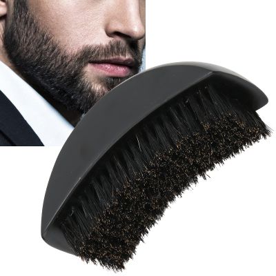 Handle Beard Brush, Beard Grooming Brush Wooden Handle Portable Styling Tool for Gift