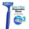 LetsShave Evior 3 Blade Plus Disposable Razor for Women (Pack of 6), Manual Shaving Razor for Women, Painless Hair Remover, Stainless Steel Blades view 2