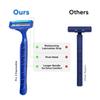 LetsShave Evior 3 Blade Plus Disposable Razor for Women (Pack of 6), Manual Shaving Razor for Women, Painless Hair Remover, Stainless Steel Blades view 3