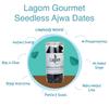 Lagom Gourmet Seedless Ajwa Dates 1 Kg | Saudi Arabia Dates | All Natural | No Preservatives | No Added Sugar | Gluten Free|Vegan|Plant Based | Non Gmo | Dates Dry Fruits | Khajur | Khajoor | Khejur view 4